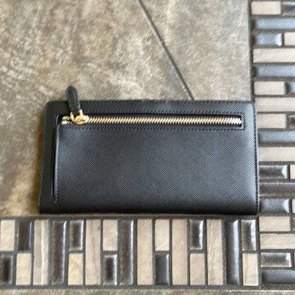 Kate Spade Staci Large Slim Bifold Wallet Black NWT - Picture 3 of 16